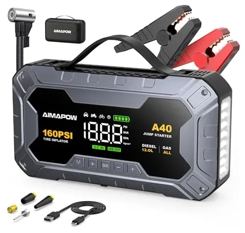Arrancador con compresor AIMAPOW A40 9000A