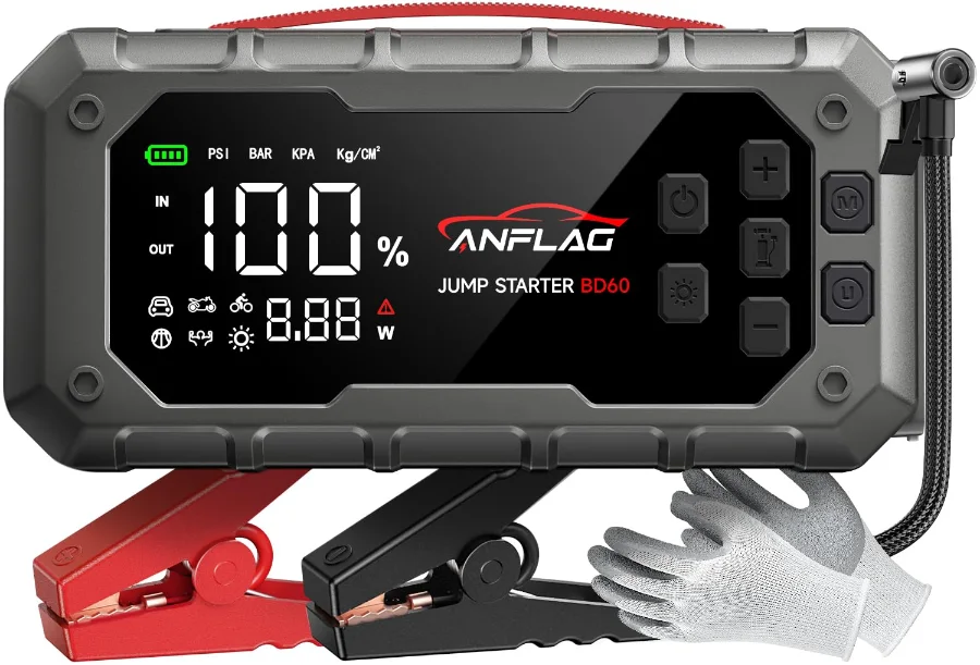 Arrancador de batería ANFLAG 8000A con compresor