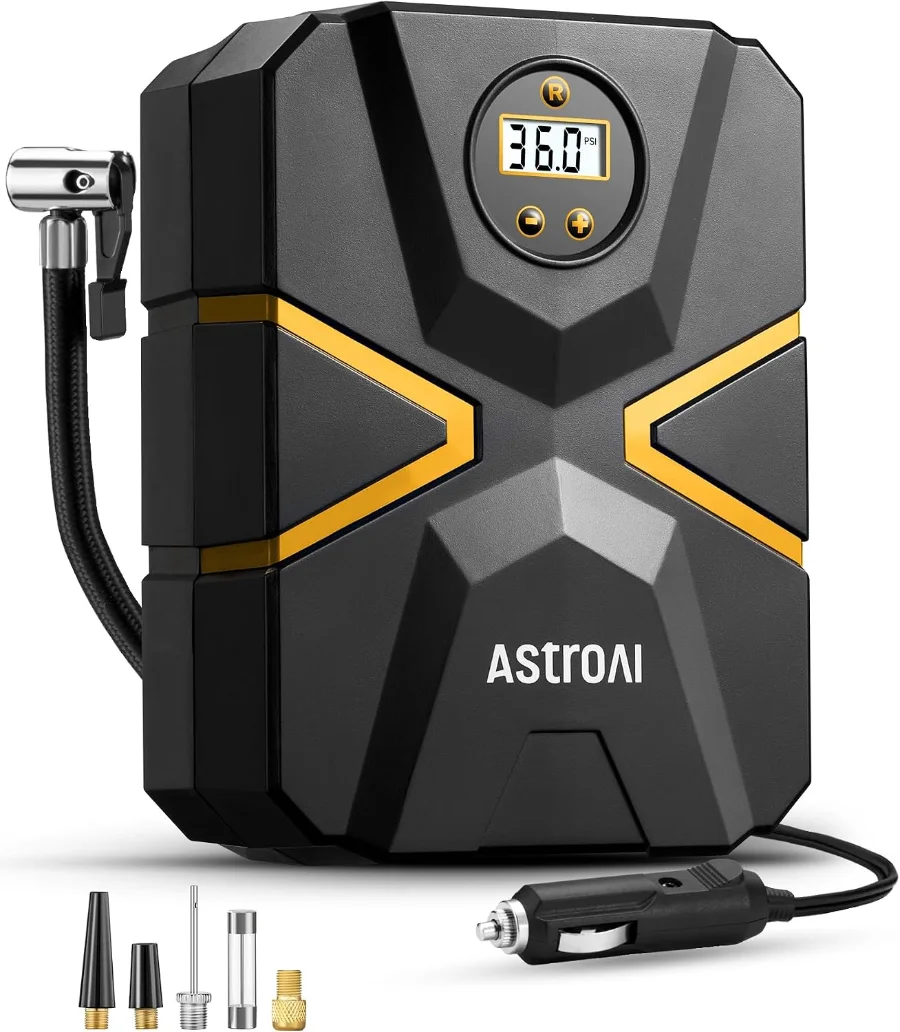 Compresor de aire AstroAI digital de 12 V