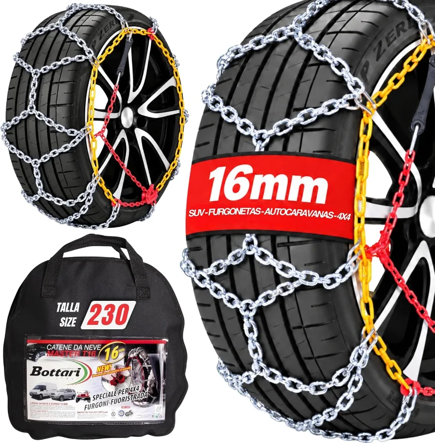 Cadenas de nieve Bottari Master 68004 de 16 mm