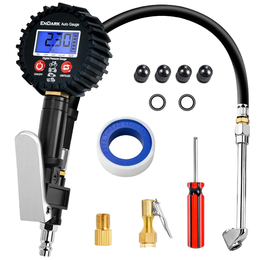 Medidor digital ENDARK 200 PSI para compresor