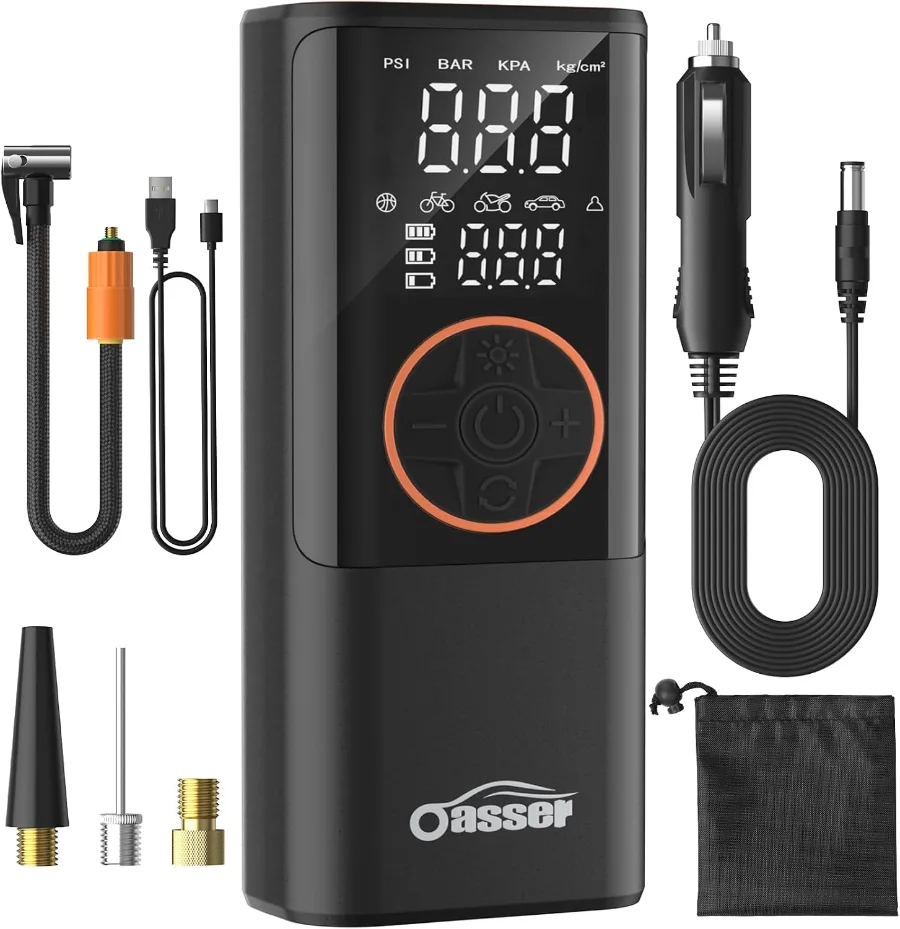 Inflador portátil Oasser de 6000 mAh