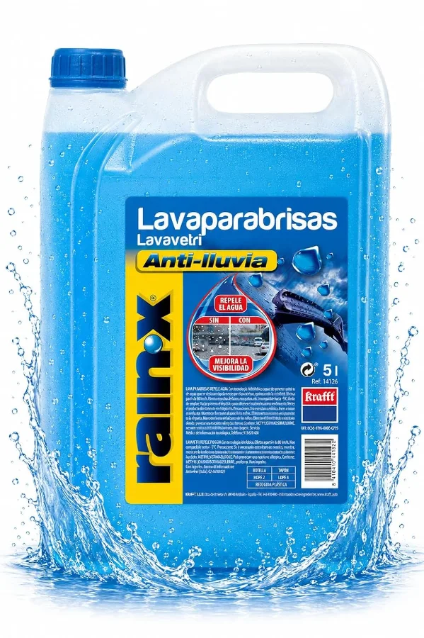 Garrafa de lavaparabrisas Rain-X Antilluvia de 5 litros