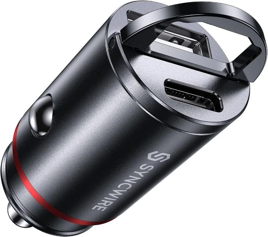 Cargador de coche Syncwire 30 W con USB-C y USB-A